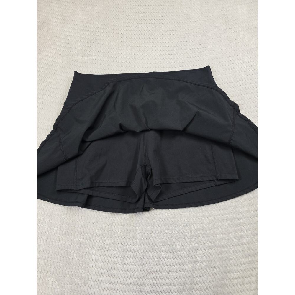 Bucees Skirt Womens Medium Black Athletic Skort - Picture 3 of 7
